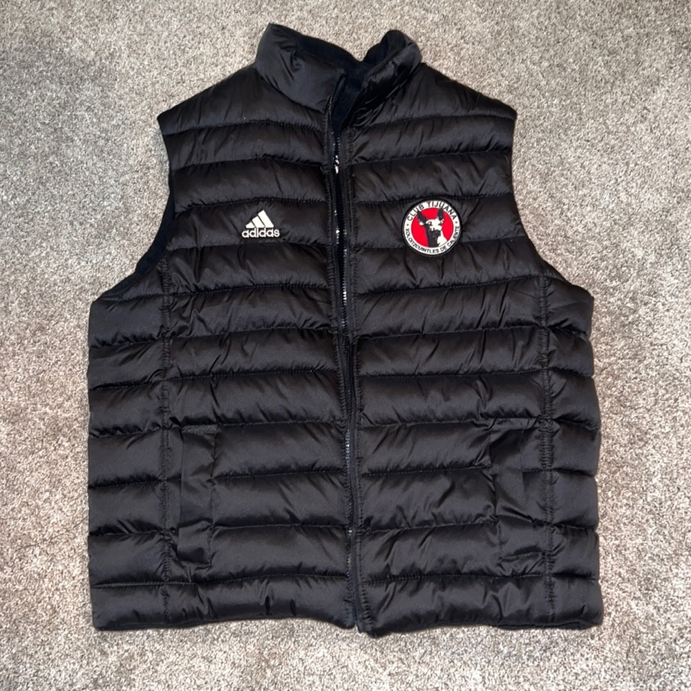 Adidas puffer vest  size 40